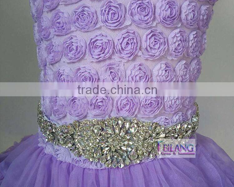 rhinestone applique tulle fabric neckline applique wedding belt