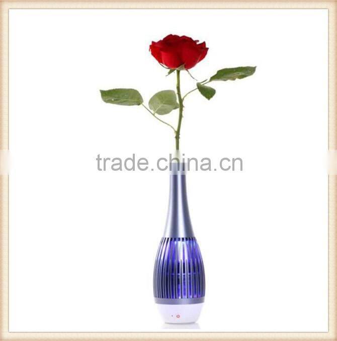 mini portable LED Light flower vase bluetooth Speakers for computers and mobile phones