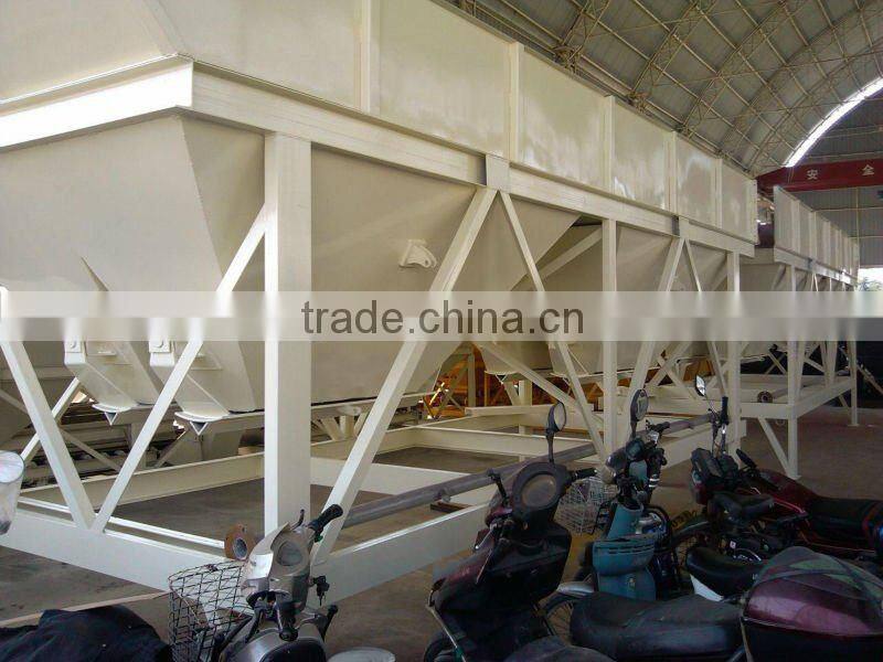 8.38m3*4bins PLD1600 Concrete batching plant machine