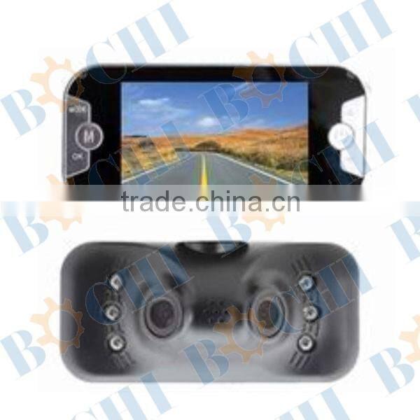 Best Car DVR with 230 degree viewing anle/double camera