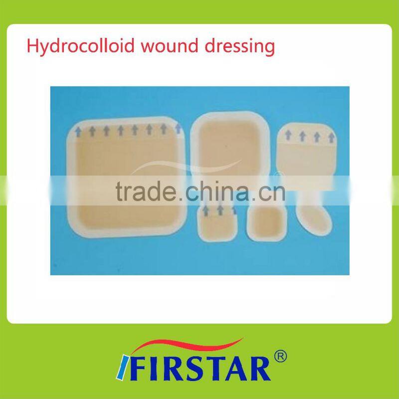 Good absorbency hydrocolloid wound dressing with several sizes