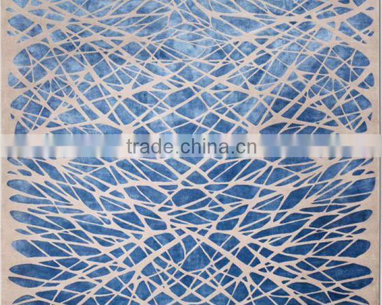 Customized bright blue carpet for decoration