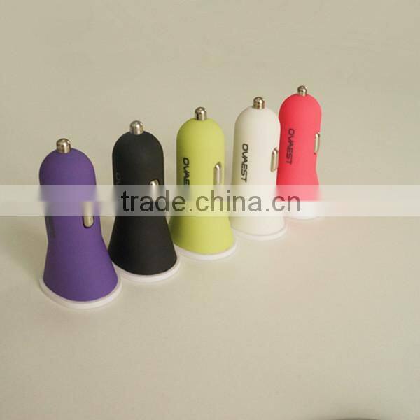 shenzhen factory high quality colorful dual usb car charger