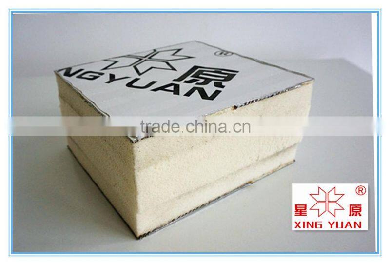 Deep freezer cold room pu polyurethane roof wall sandwich panel for door