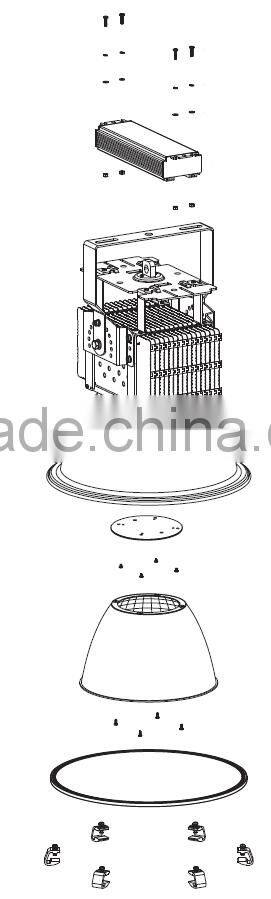 High power led 30000 lumens flood lamp