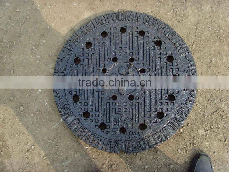 cast iron manhole covers nodular round ductile corrosion resistance security high quality manhole covers sizes
