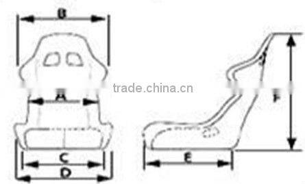 Adjustable RECARO Racing Seats/Sport Seats Blue Suede Car Seat SPD