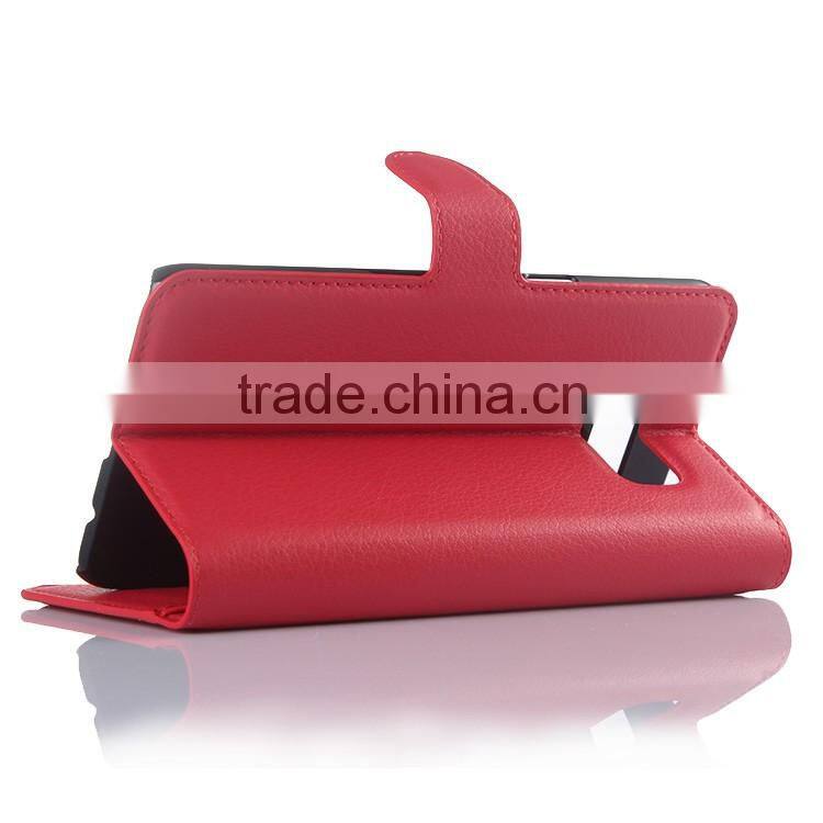 HOT SELLING Luxury Case for Samsung GALAXY S6 edge Plus PU Lichee Leather Flip Cover with Wallet