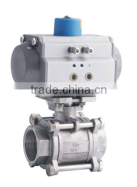 ball valve with pneumatic actuators