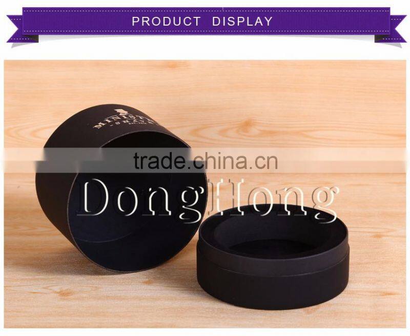 Tube paper gift boxes with logo stamping for perfume wholesale
