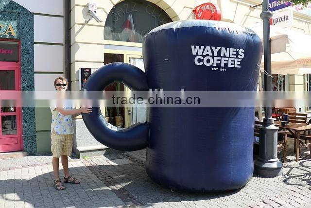 factory outlet coffee cup ,giant inflatable coffee cup for advertising