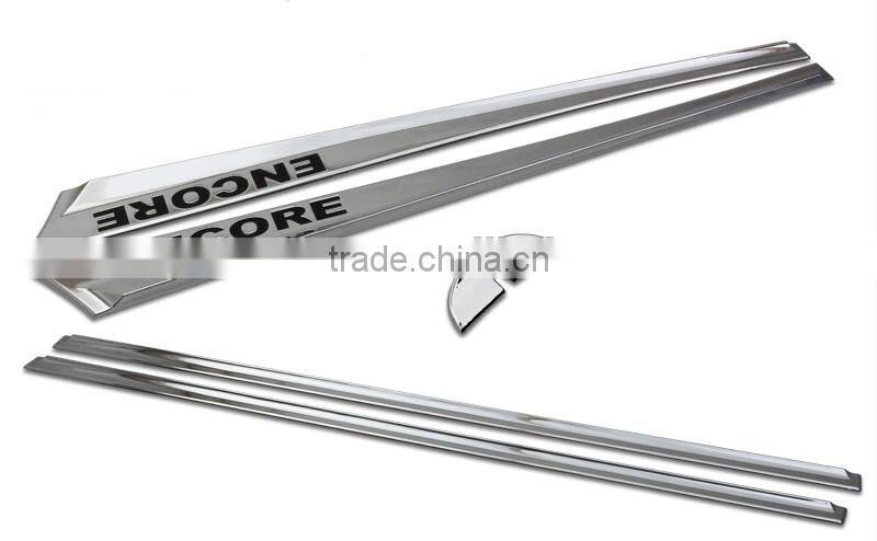 Electroplate Body Side Door Moulding Cover Trim 6 Pcs For Encore Car Accessories 2013