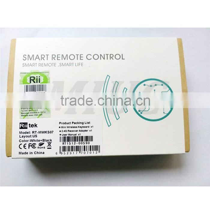 Original android tv box remote high speed for Rii Mini i7 2.4G Mini Wireless Keyboard Air Mouse