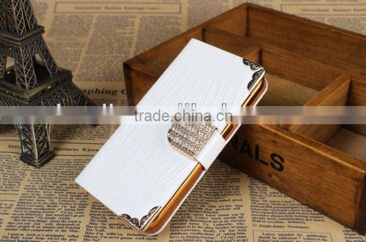 Hot sale belt clip leather flip case for samsung galaxy s4 case cell phone case