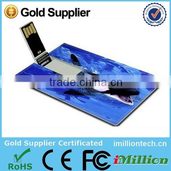 Super Thin 4GB Promotional Credit Card USB Flash Drive Custom Fashion Compact Flash Card