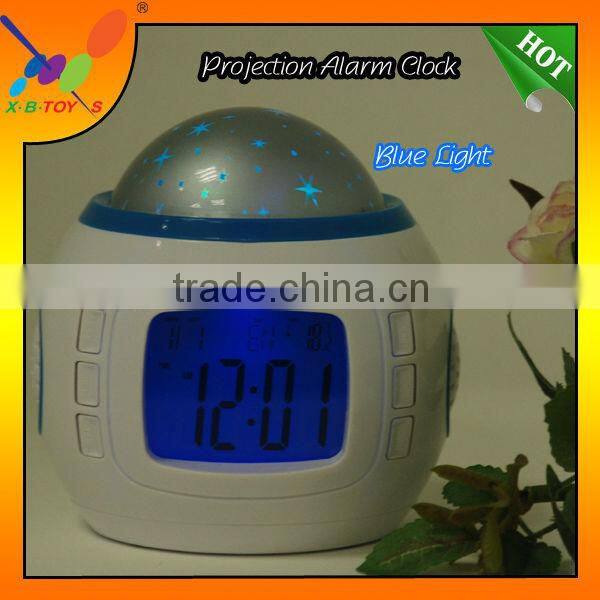 Music and starry sky Calendar. 2014Star Sky Music Projection Night light with Alarm Clock.