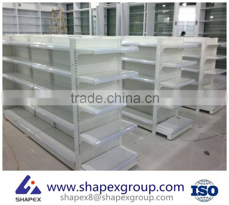 Q235b stainless steel powder coated supermarket shelf