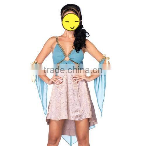 New arrival stylish sexy costumes for ladies sling strapless girls costumes for party dark v-net dress women costumes wholesale