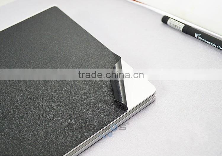 Hot sale full coverage laptop skin sticker brushed aluminium for Microsoft surface book 13.5 inch