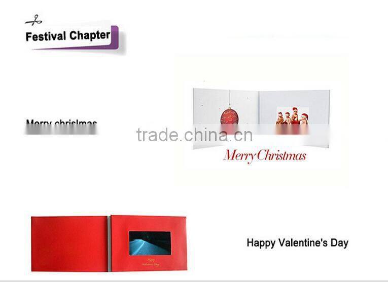 high-end calendar brochures with built-in video player