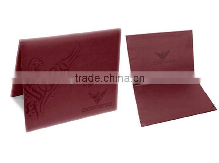 A5 PU leather diploma folder