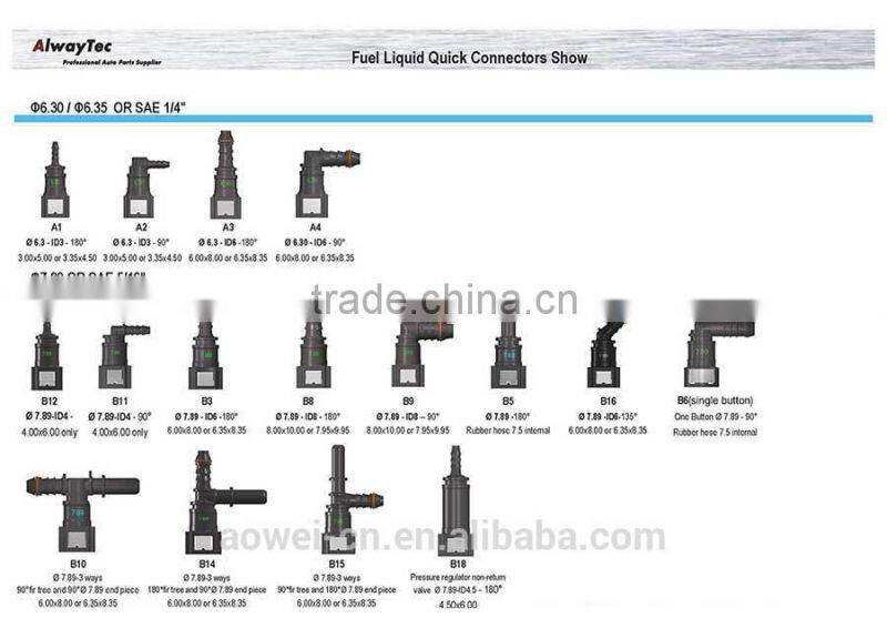 Fuel Line Connector Fitting to Engine or Tank