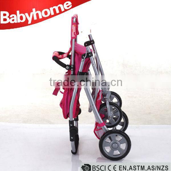 attractive high qulaity metal baby doll stroller with handle