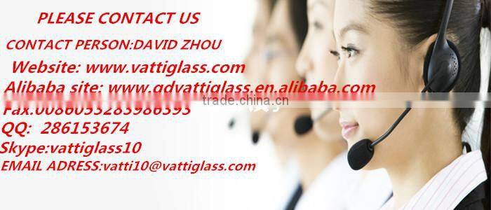 6mm tempered aqualite patterned glass for beach table