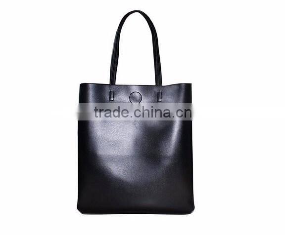Custom design soft touch tote leather bag handbag