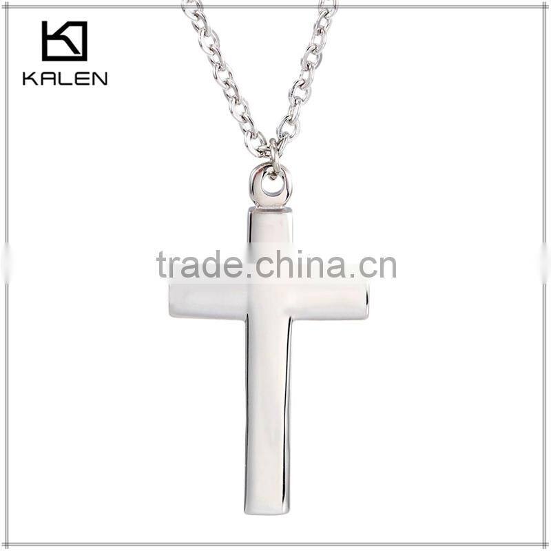 Fashion Gift Silver Crucifix Cross Stainless Steel Pendant Necklaces trends 2016 jewelry
