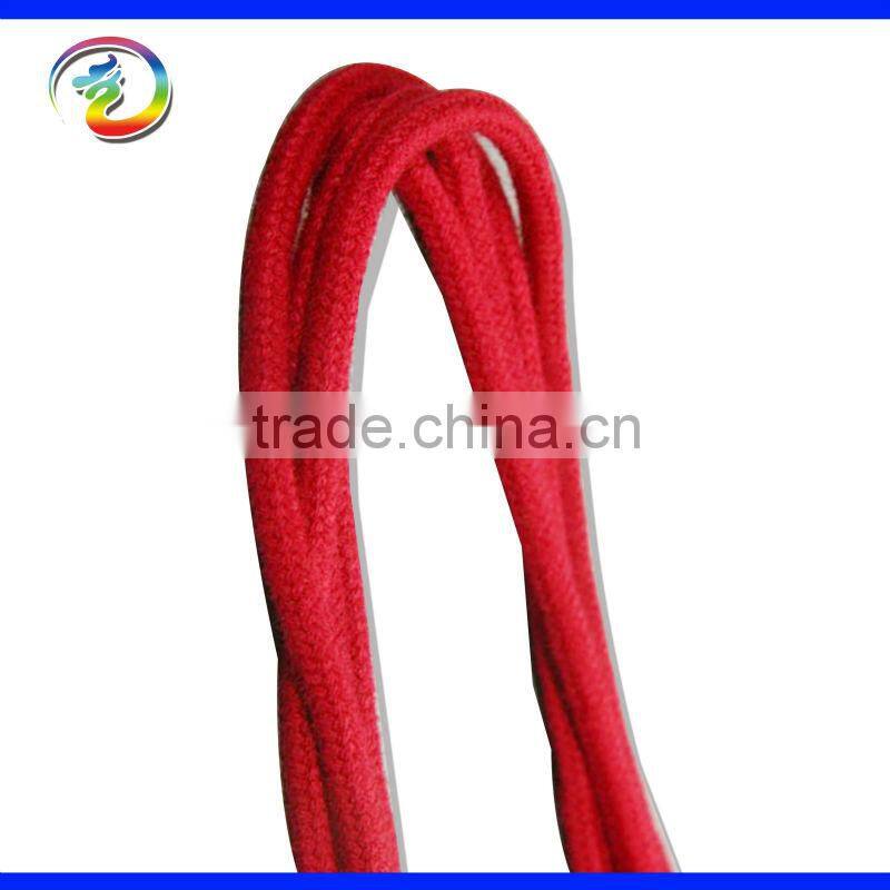 Fashion Polyester Cotton Round Shoelace