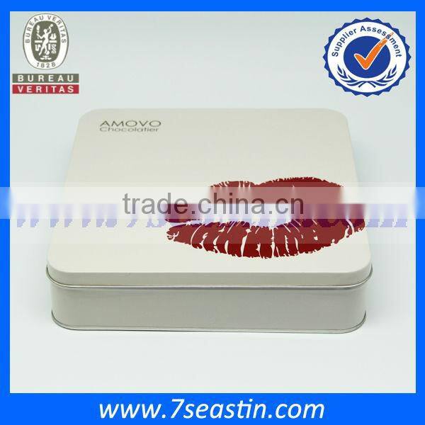 food grade europe biscuit metal tin box