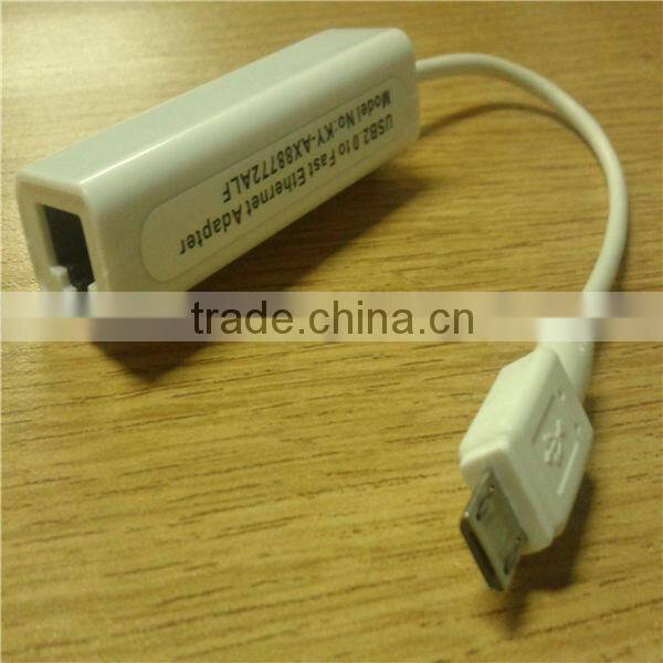 Hot Selling Fast ethernet usb rj45 converter usb2.0 with driver CD