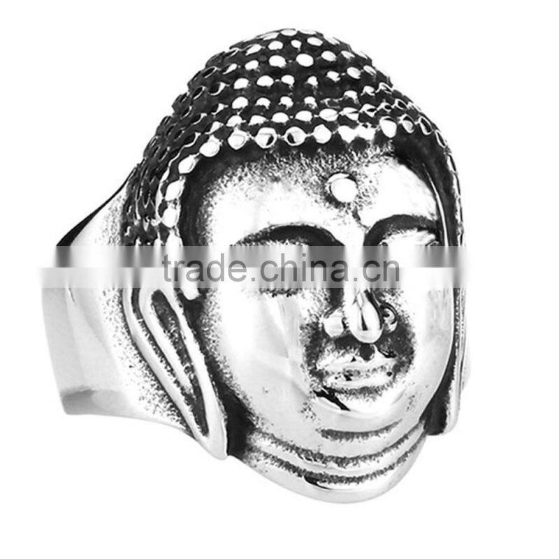 Jingli Jewelry China factory best seller stainless steel crystal women skull rings (HS-109)