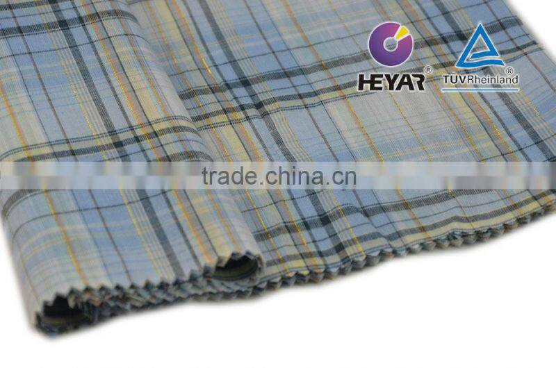 breathable fabric plaid 65 polyester 35 cotton fabric