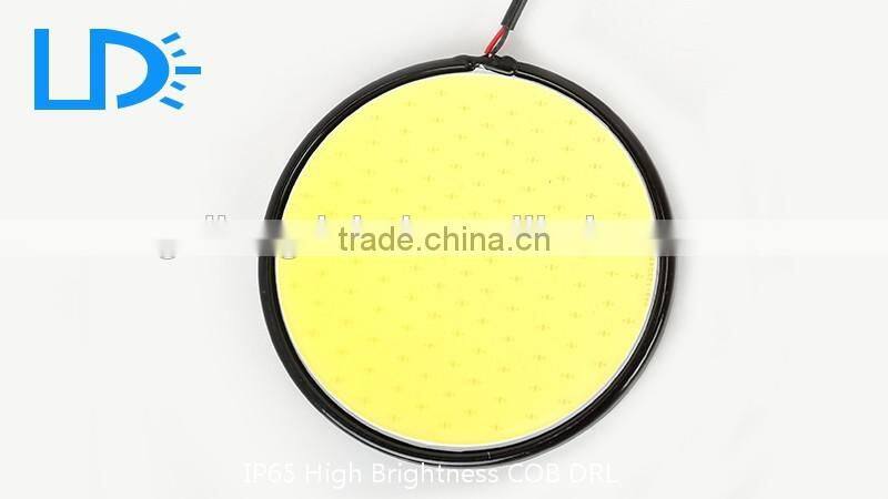 Auto Car Drl COB day light round led daytime running light Drl For Audi