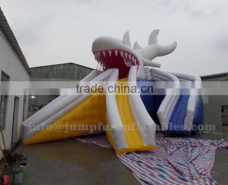 2016 kids and adults used inflatable water slide pool double lane inflatable slide/wet slider/waterslide sale