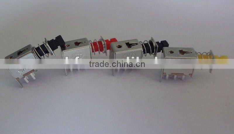 'PS-22F01 DPDT metal Push switch 250v 0.5A