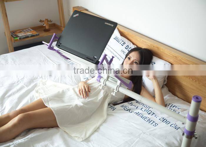 Factory supply adjusting portable hospital over bed table good quanlity