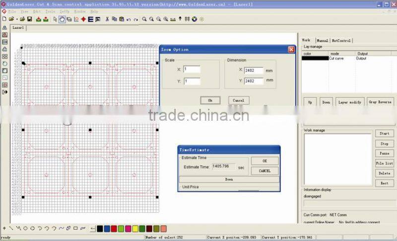 CNC Laser Glass Fiber Mesh Cloth Cutting Machine for Filtration