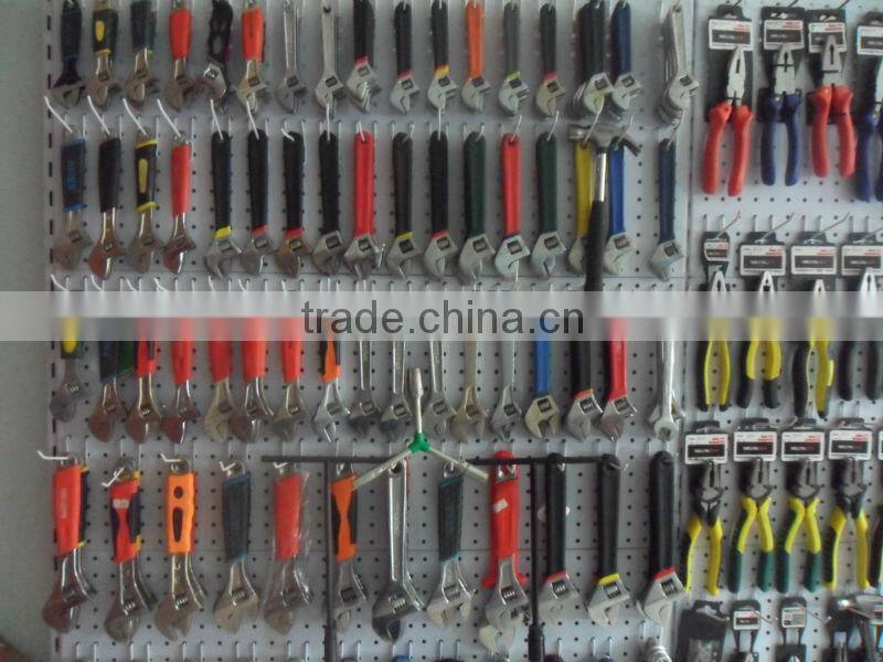 250mm adjustable types of wrenches with green dipped handle