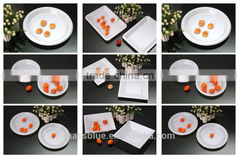 Disposable Plastic Plate, PS Plastic plates, disposable oval plastic plates