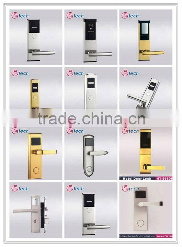 Cable lock,stainless steel m1 card sensor hotel door lock in locks
