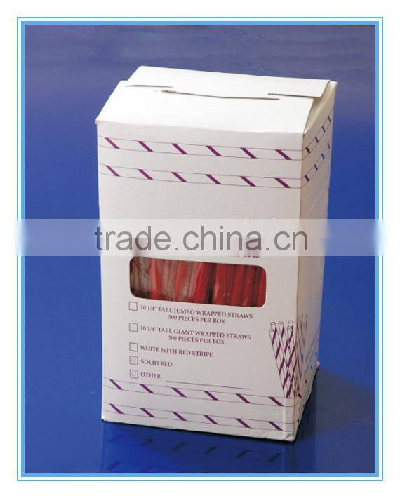 paper wrapped drinking flexible straw
