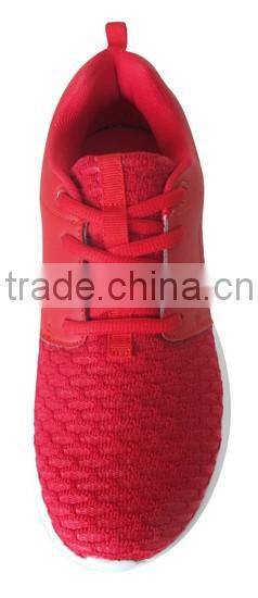 Lace-Up PU and Mesh Upper Shoes Men Sport Running HT-91113-004