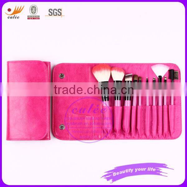 10pcs Make up brush set with red bag