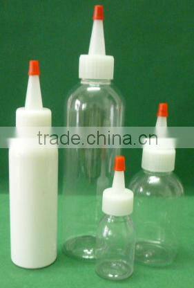 60ml,100ml,250ml,500ml plastic colorful PET e cig liquid oil bottle with yorker cap