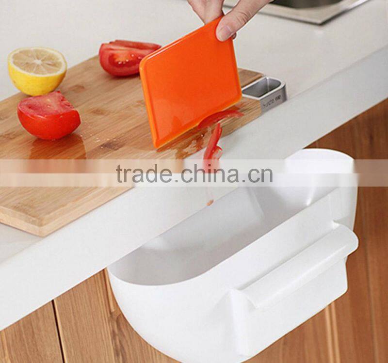 Plastic Kitchen Garbage Bowl,Trash Hanging Holder Bowl,Waste Storage Bin