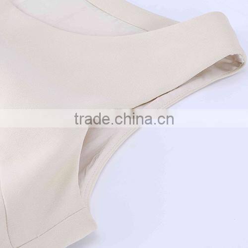 Special design sleeveless dress with 100% handmade embroidery/elegant evening dress