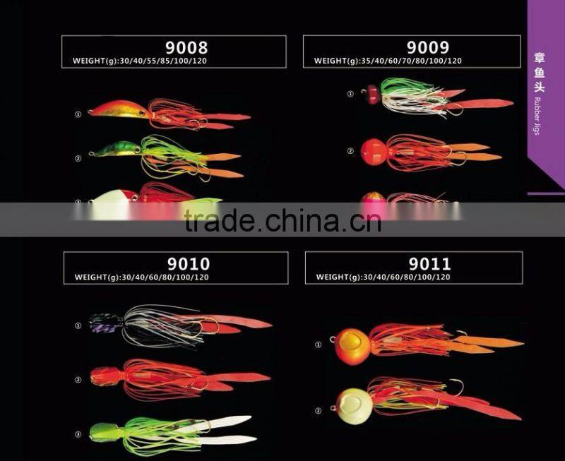 Lead fishing lure fishing rubber jig